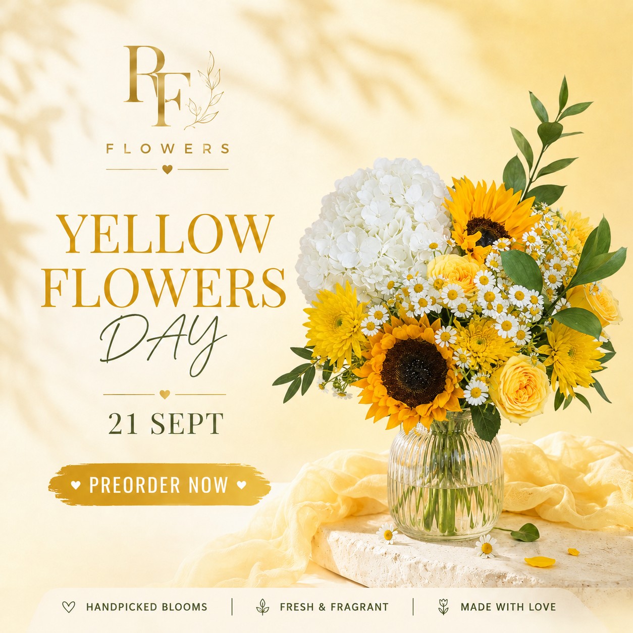 Yellow Flowers Day: Send Some Sunshine