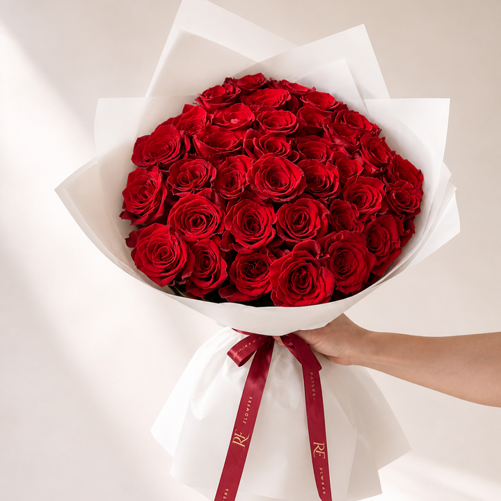 36 red roses