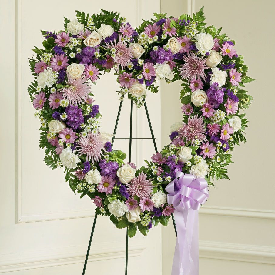Purple Heart Funeral Wreath