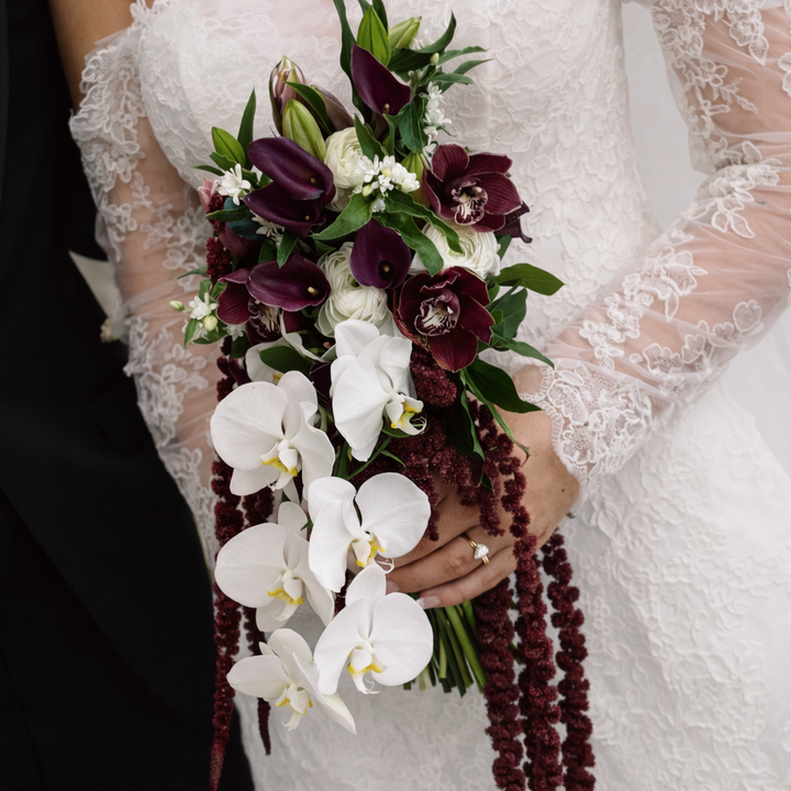 Burgundy Bridal Bouquet