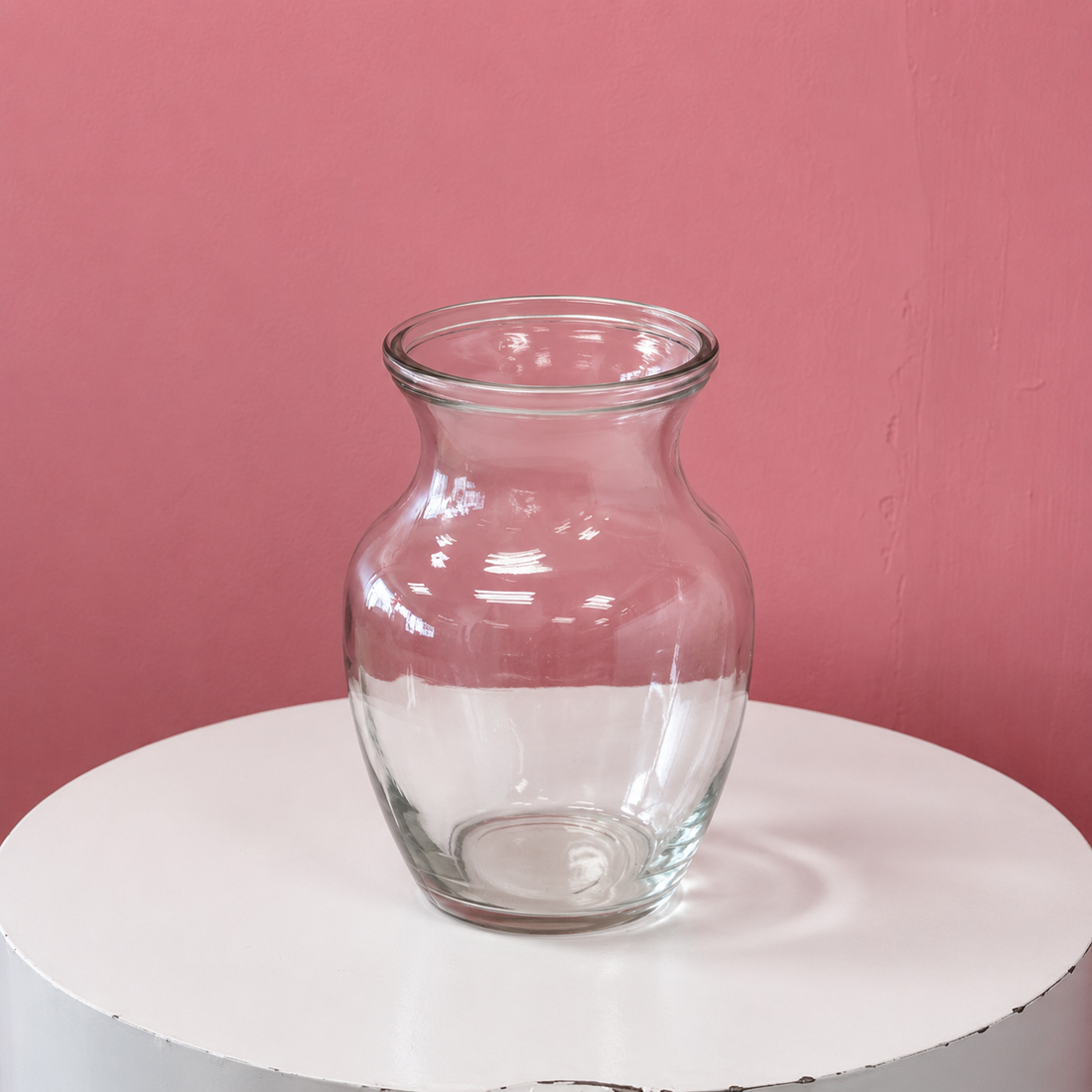 Clear Glass Vase Small