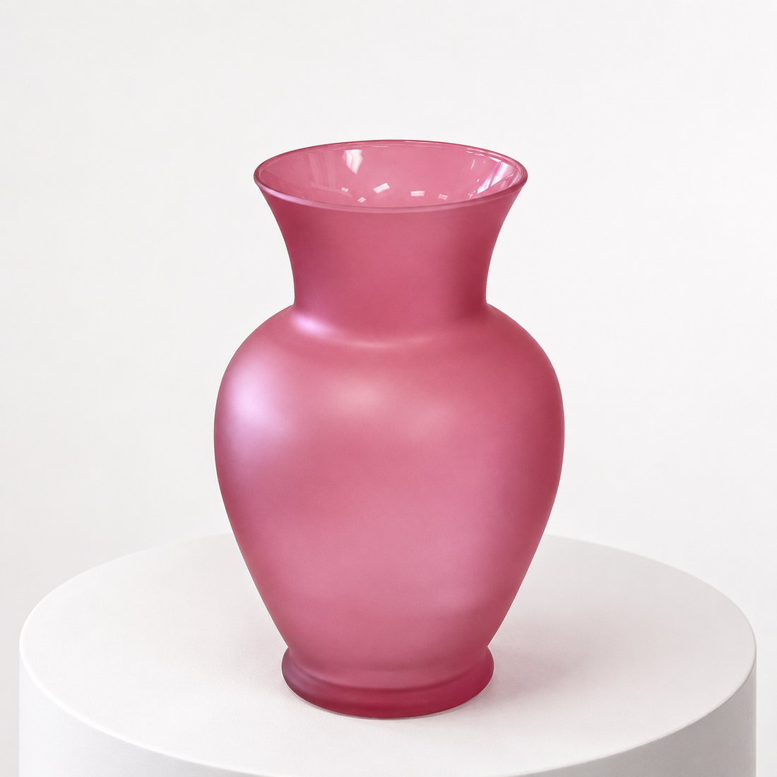 Pink Glass Vase Large