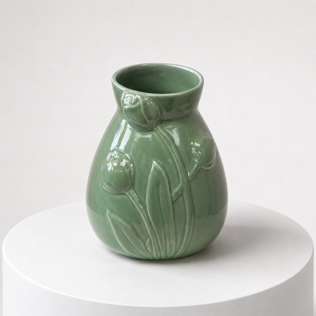 Green Ceramic Vase small