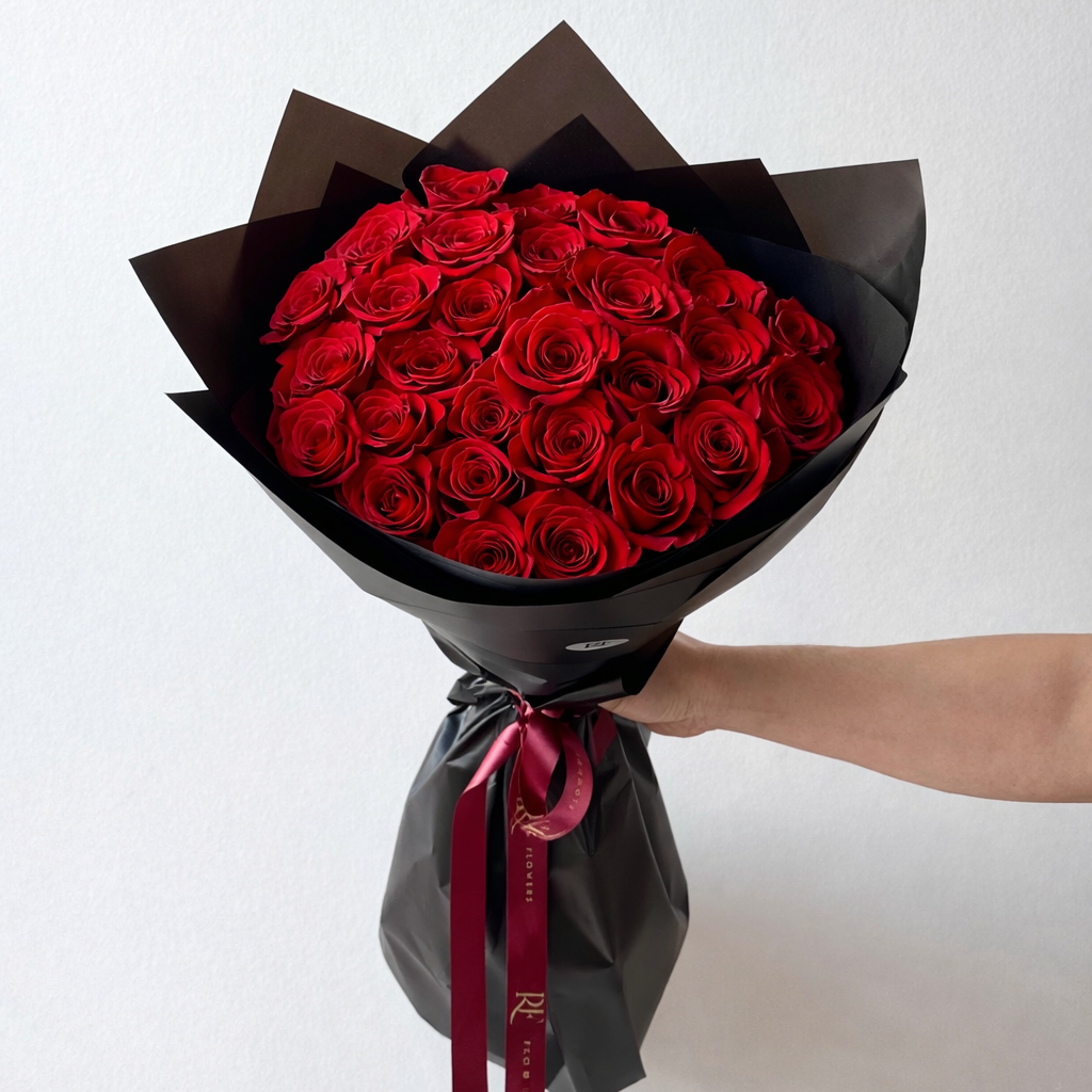 24 red roses