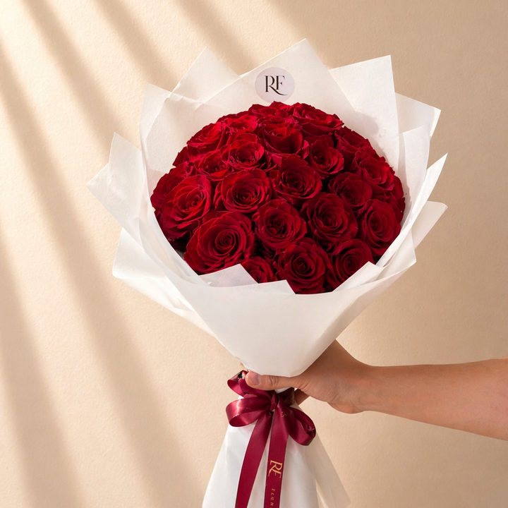 24 red roses