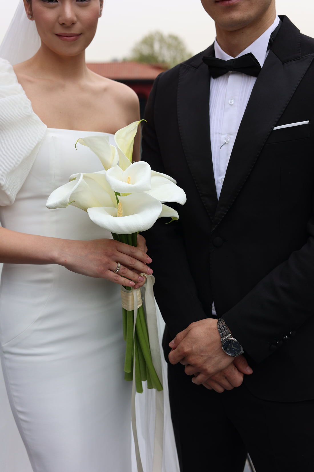White Callas Bridal Bouquet