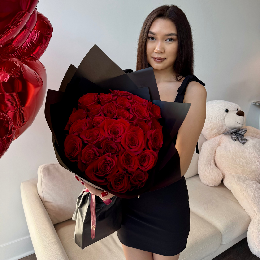 24 red roses
