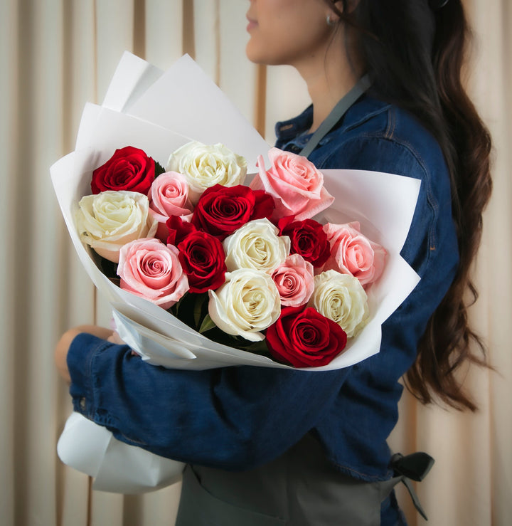 15 roses Mix