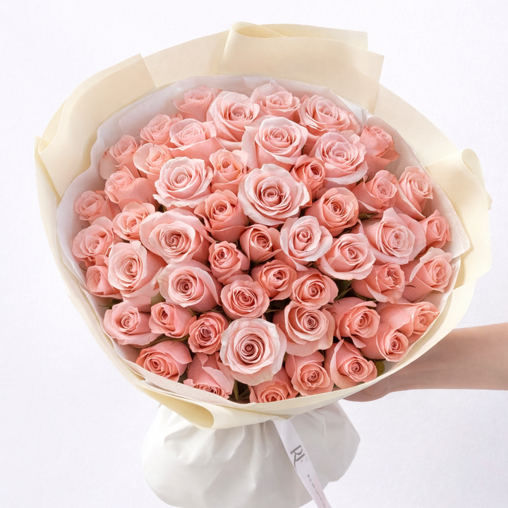 51 pink roses